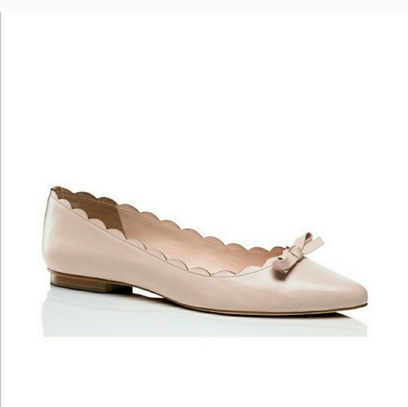 KATE SPADE ELENI FLEX SCALLOPED FLATS PALE PINK - Picture 2 of 6
